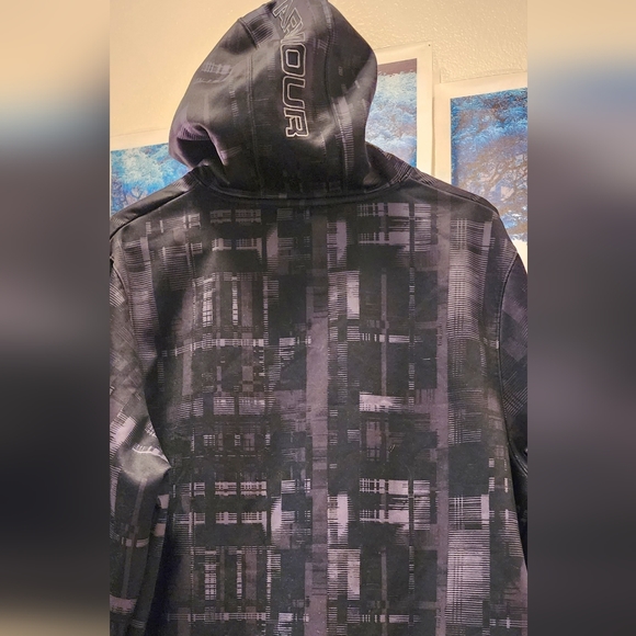 Hoodie, Under Armour, Lrg,dark grey,black,orange accents - Picture 2 of 2
